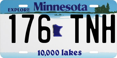 MN license plate 176TNH