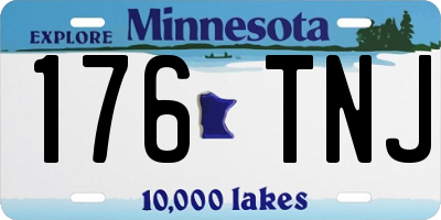 MN license plate 176TNJ