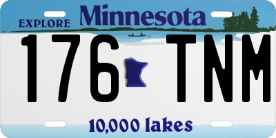 MN license plate 176TNM