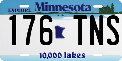 MN license plate 176TNS