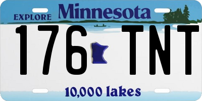 MN license plate 176TNT