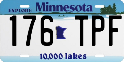 MN license plate 176TPF