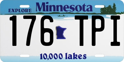 MN license plate 176TPI