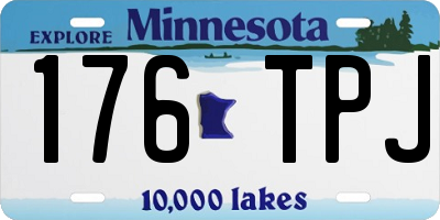 MN license plate 176TPJ