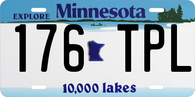 MN license plate 176TPL