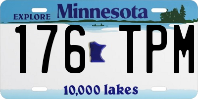 MN license plate 176TPM