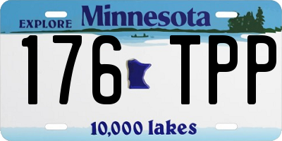 MN license plate 176TPP