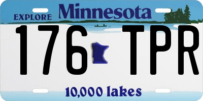 MN license plate 176TPR