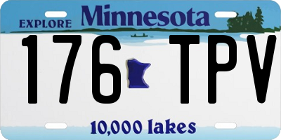 MN license plate 176TPV
