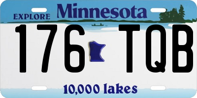 MN license plate 176TQB