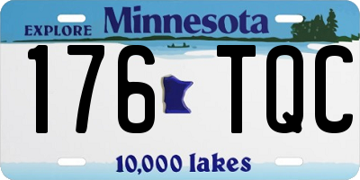 MN license plate 176TQC