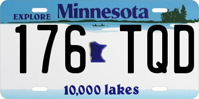 MN license plate 176TQD