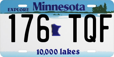 MN license plate 176TQF