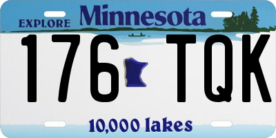 MN license plate 176TQK