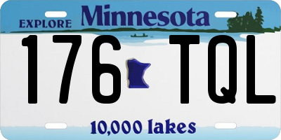 MN license plate 176TQL