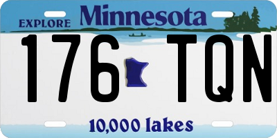 MN license plate 176TQN