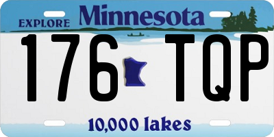 MN license plate 176TQP