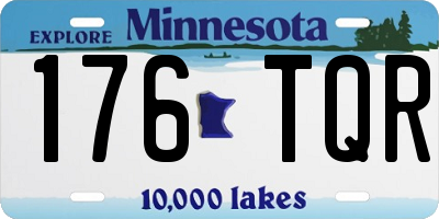 MN license plate 176TQR