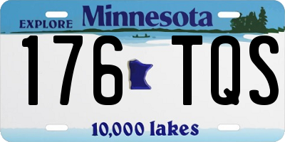 MN license plate 176TQS