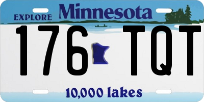 MN license plate 176TQT