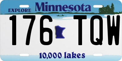 MN license plate 176TQW