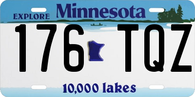 MN license plate 176TQZ