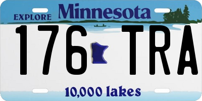 MN license plate 176TRA