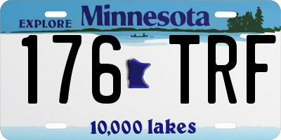 MN license plate 176TRF