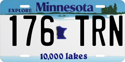 MN license plate 176TRN