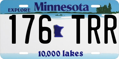 MN license plate 176TRR