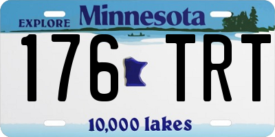 MN license plate 176TRT