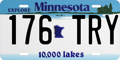 MN license plate 176TRY