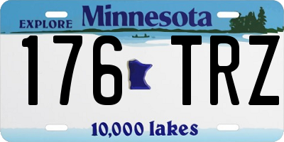 MN license plate 176TRZ