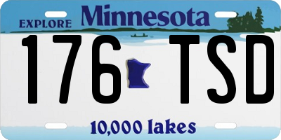 MN license plate 176TSD