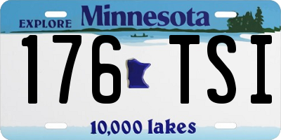 MN license plate 176TSI