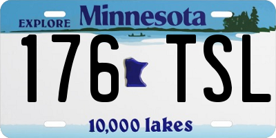 MN license plate 176TSL