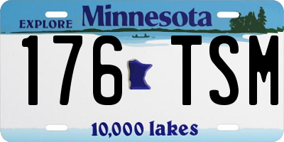 MN license plate 176TSM