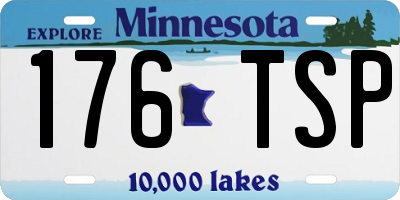 MN license plate 176TSP
