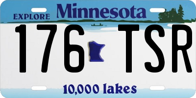 MN license plate 176TSR