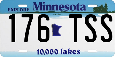MN license plate 176TSS