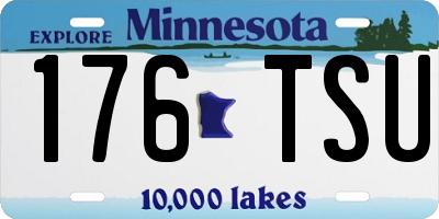 MN license plate 176TSU