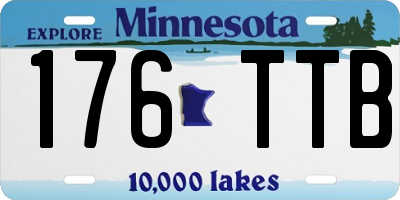 MN license plate 176TTB
