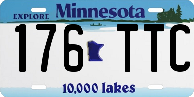 MN license plate 176TTC