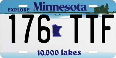 MN license plate 176TTF