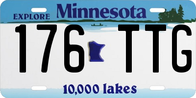 MN license plate 176TTG