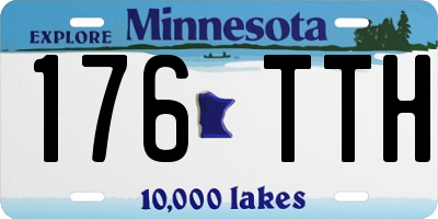 MN license plate 176TTH