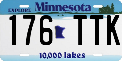 MN license plate 176TTK
