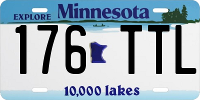 MN license plate 176TTL