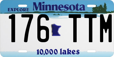 MN license plate 176TTM