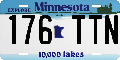 MN license plate 176TTN